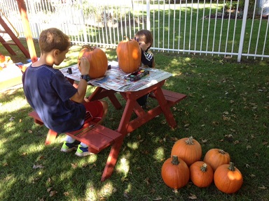 Kathy from IL: Fall fun with cousins.